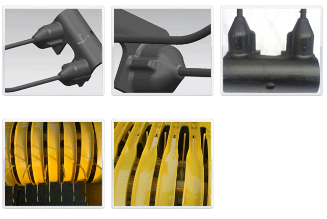 TINE, RUBBER MOUNTED